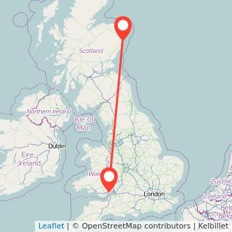 Newport Aberdeen train map