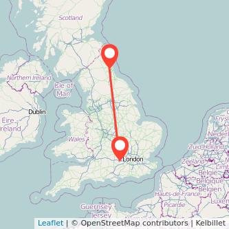 Newcastle upon Tyne Reading train map