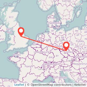 Newark on Trent Prague bus map