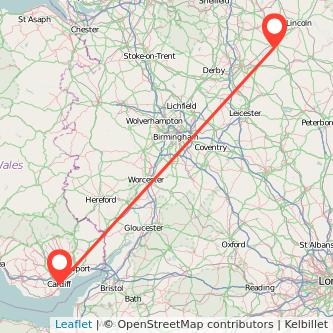 Newark on Trent Cardiff bus map