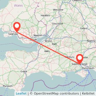 Neath Southampton bus map