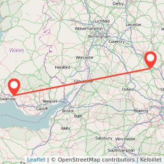 Neath Milton Keynes bus map