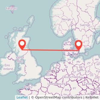 Motherwell Copenhagen train map