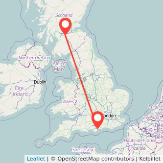 Motherwell Portsmouth train map