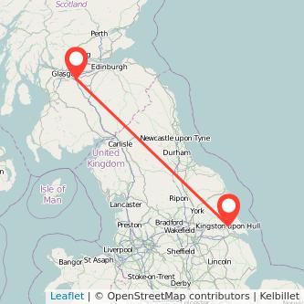 Motherwell Hull bus map