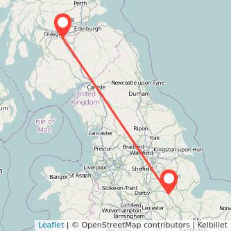 Motherwell Grantham train map
