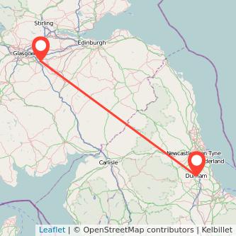 Motherwell Durham train map