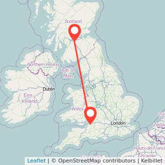 Motherwell Bristol train map