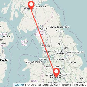 Motherwell Birmingham train map