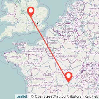 Milton Keynes Lyon train map