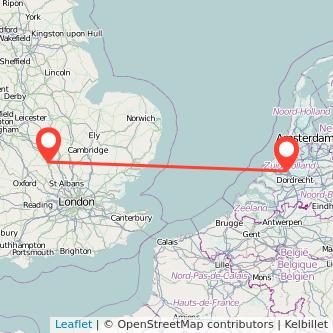 Milton Keynes Rotterdam train map