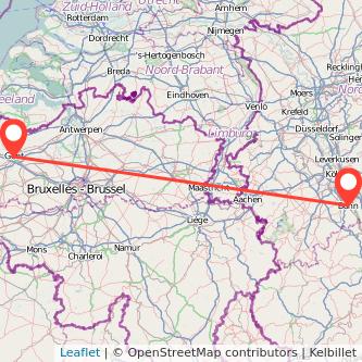 Gent Bonn Bahn Karte