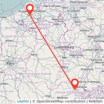 Gent Belfort Bahn Karte
