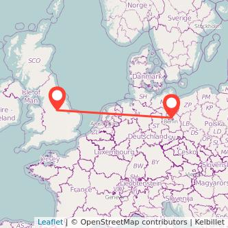 Mansfield Berlin train map