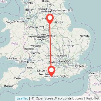 Mansfield Portsmouth bus map