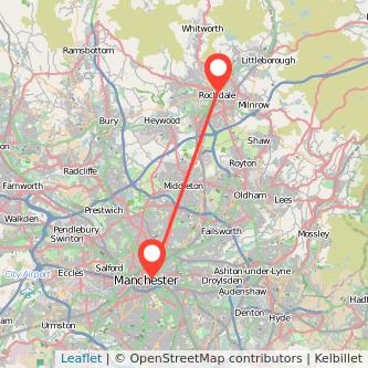 Manchester Rochdale train map