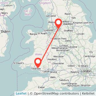 Manchester Neath train map