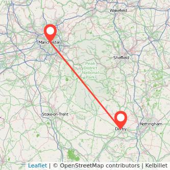 Manchester Derby train map