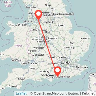 Manchester Chichester bus map