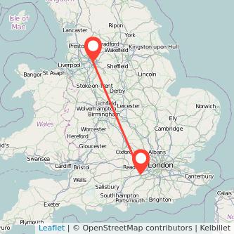 Manchester Camberley bus map