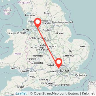 Manchester Beaconsfield train map