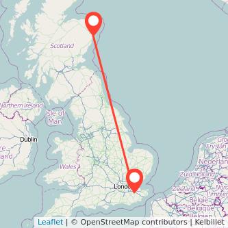 Maidstone Aberdeen train map