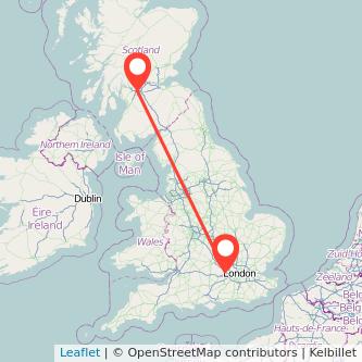 Maidenhead Glasgow train map