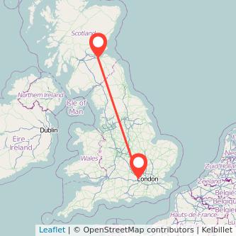 Maidenhead Edinburgh train map