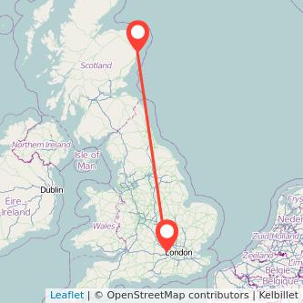 Maidenhead Aberdeen train map