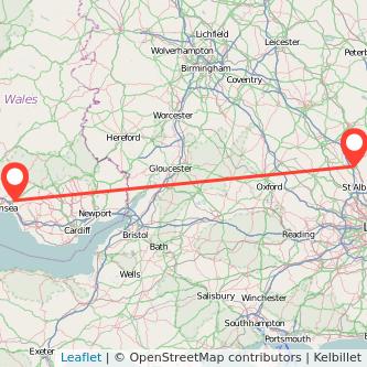 Luton Neath bus map