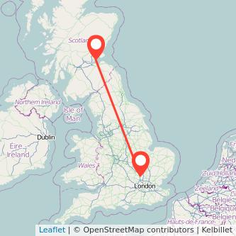 Luton Kirkcaldy train map