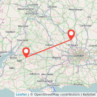 Luton Chippenham train map