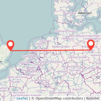 Lowestoft Berlin train map
