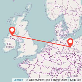 Derry Berlin flight map