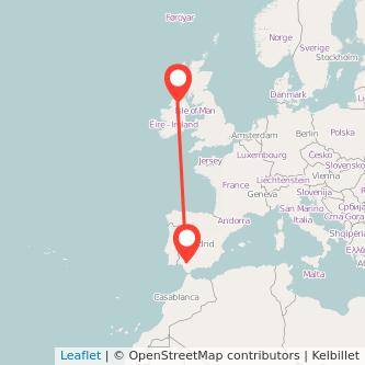 Derry Seville flight map