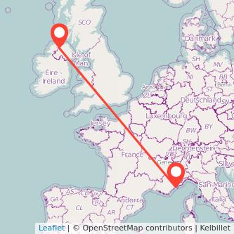 Derry Nice flight map