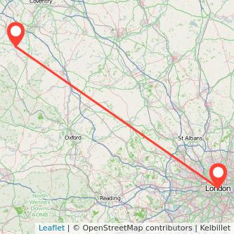 travel directions from london to stratford upon avon