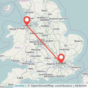 London Liverpool train map