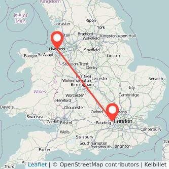 Liverpool Slough train map