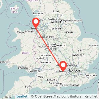 Liverpool Reading train map