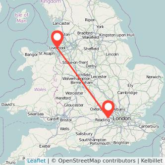 Liverpool Maidenhead train map