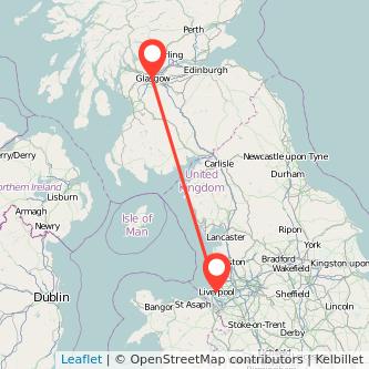 Liverpool Glasgow train map