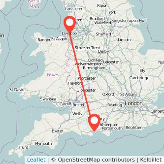 Liverpool Bournemouth train map