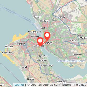 Liverpool Birkenhead train map