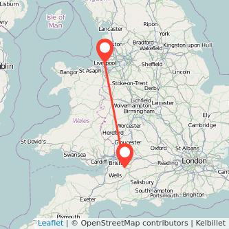 Liverpool Bath train map