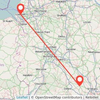 Liverpool Aylesbury train map