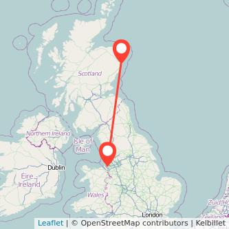 Liverpool Aberdeen bus map