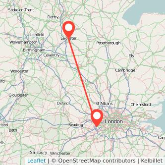 Leicester Staines bus map