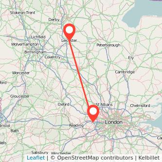 Leicester Slough bus map