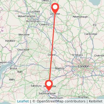 Leicester Eastleigh bus map